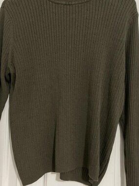 Laura Scott Women's L Green Sweaters